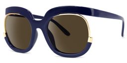 Darice Round Dark-Blue Sunglasses1