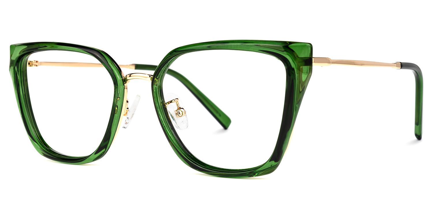 Martine Square Green Glasses | ZEELOOL Canada1