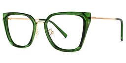 Martine Square Green Glasses1
