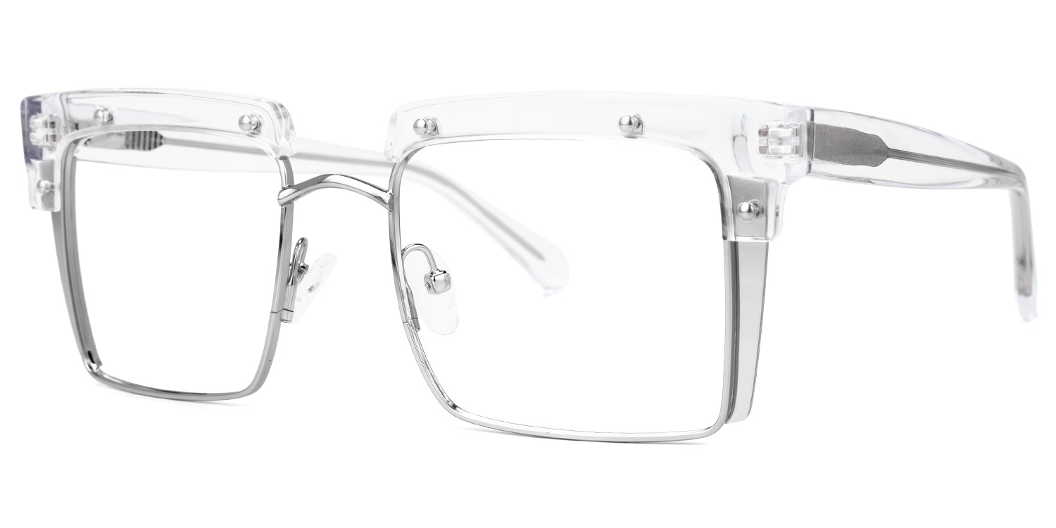 Kiana Square Crystal Frame Glasses | Zeelool Optical2