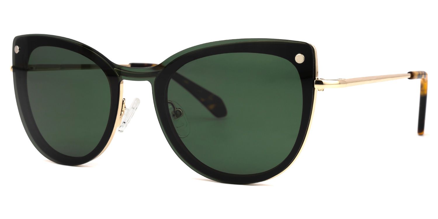 Paulette Clip-on Green Glasses | ZEELOOL Canada2