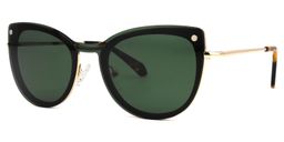 Paulette Clip-on Green Glasses2