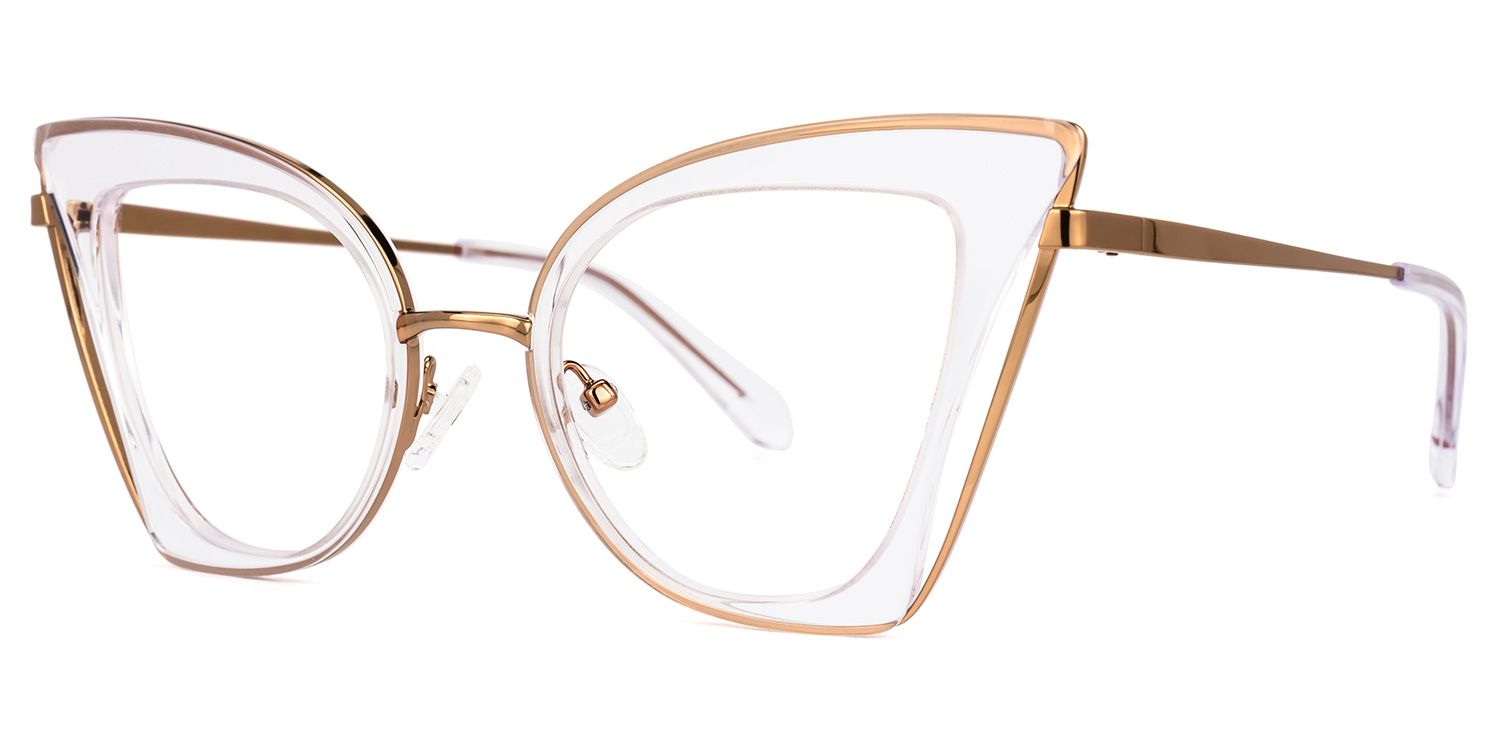Orinthia Cateye Clear Glasses | ZEELOOL Canada1