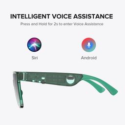 Boman Square Green Bluetooth Sunglasses5