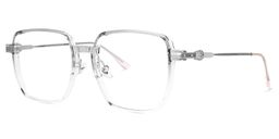 Djibril Square Gray Glasses1