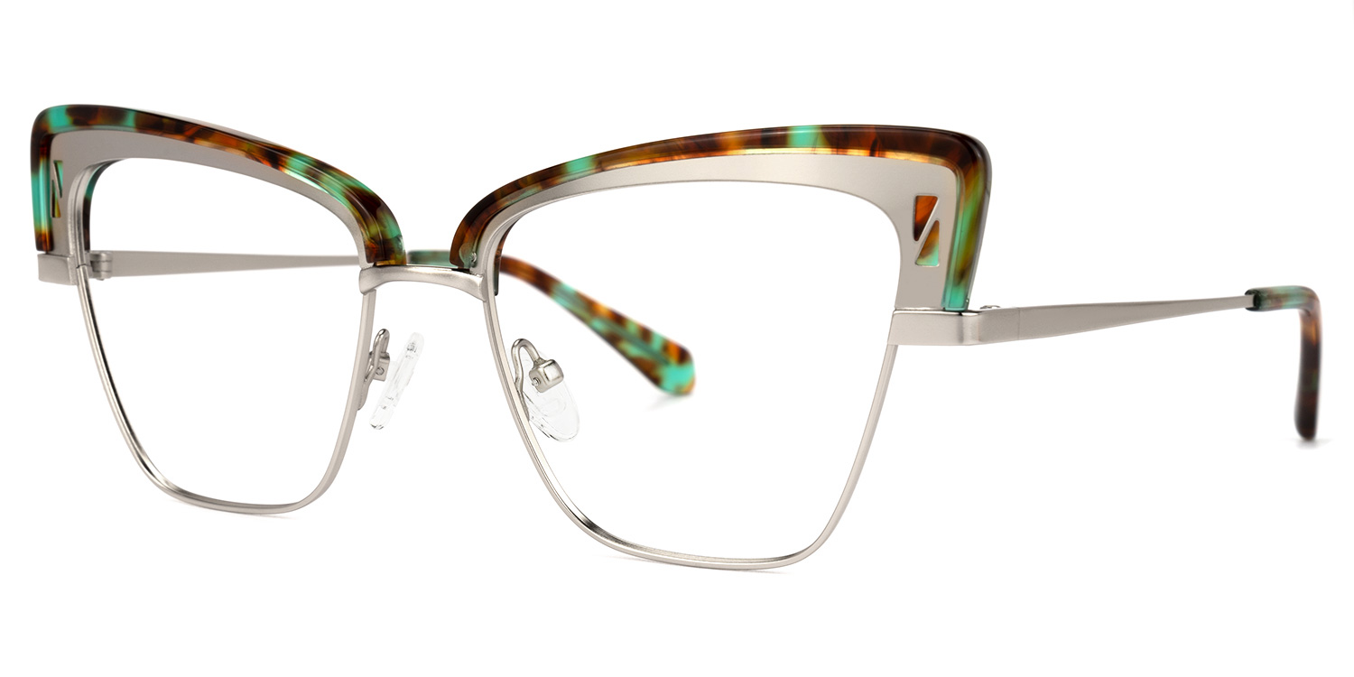 Benny Cateye Silver Glasses | ZEELOOL Canada1