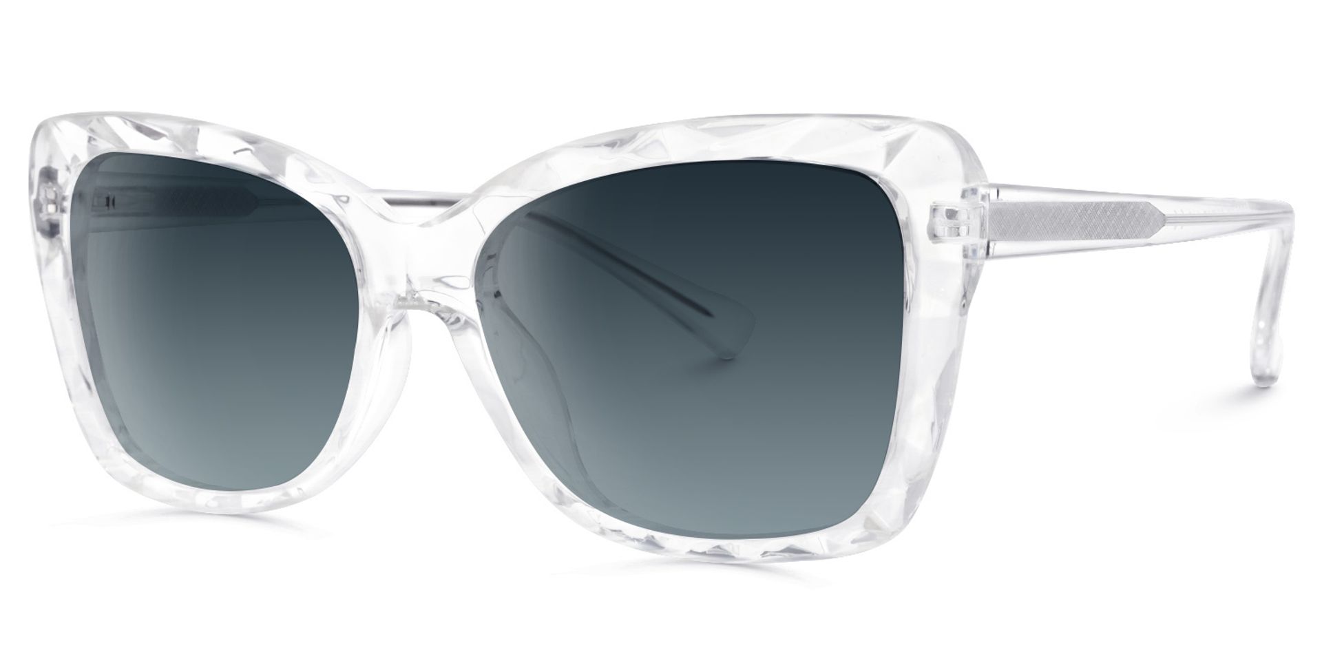 Edna Cateye Clear Sunglasses | ZEELOOL Canada1