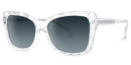 Edna Cateye Clear Sunglasses1