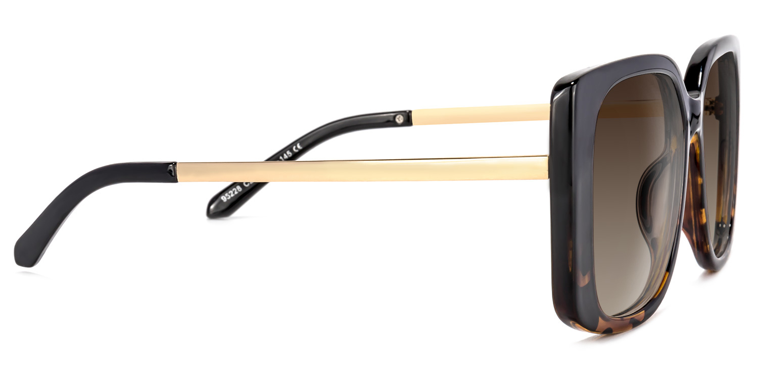 Nancy Square Black Sunglasses | ZEELOOL Canada3