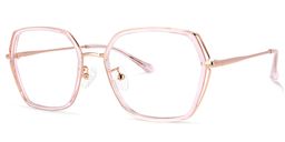 Odessa Geometric Pink Glasses1