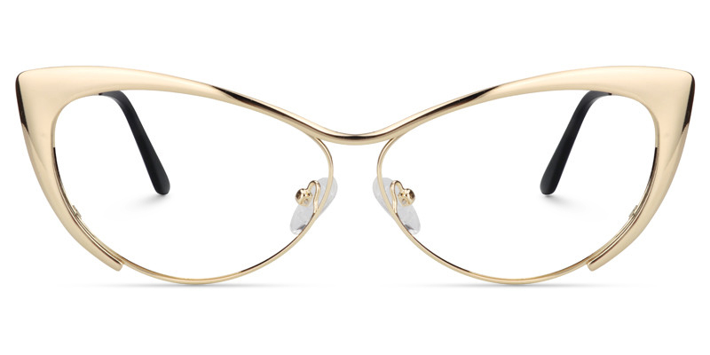 Ellen Cateye Gold Glasses1