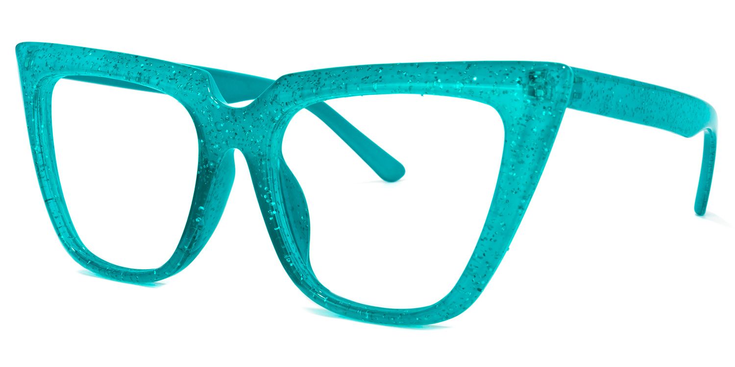 Phillip Cateye Peacock-Green Glasses | ZEELOOL Canada1