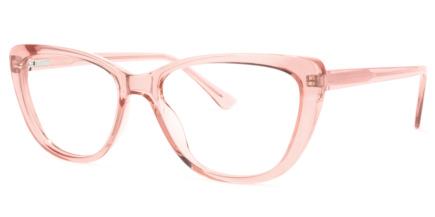 Qamar Cateye Pink Glasses | ZEELOOL Canada1
