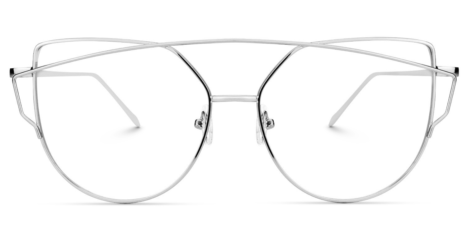 Selina Aviator Silver Glasses0