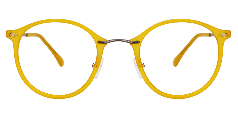 Ivy Round Yellow Glasses | ZEELOOL Canada0