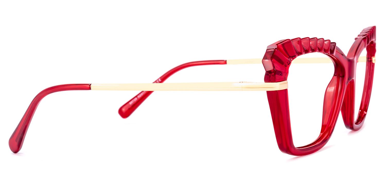 Sophie Cateye Red Glasses | ZEELOOL Canada3