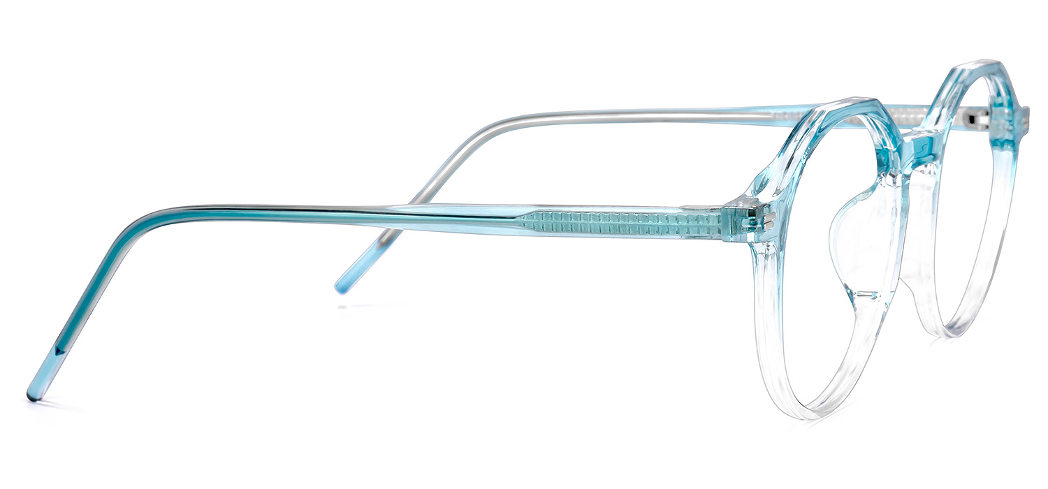 Sasha Round Light-Blue Glasses | ZEELOOL Canada3