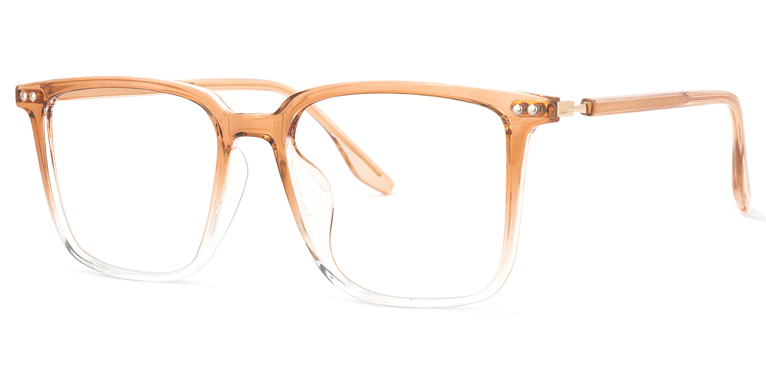 Tobias Square Earthy-Yellow Glasses | ZEELOOL Canada1