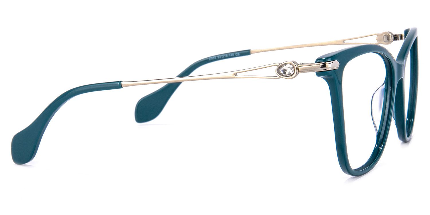 Westley Butterfly Peacock-Green Glasses | ZEELOOL Canada3