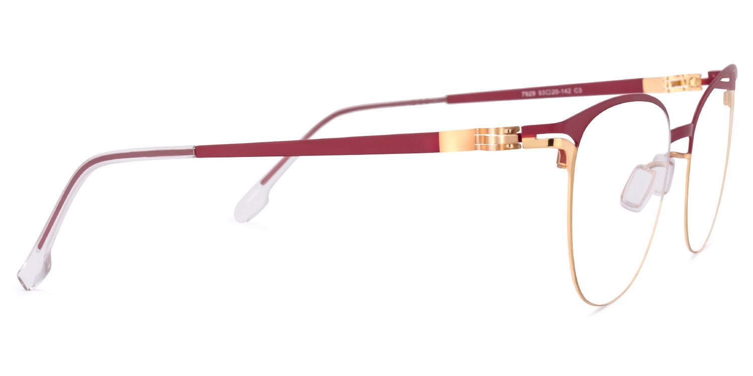 Yelena Sqaure Red Glasses | ZEELOOL Canada3
