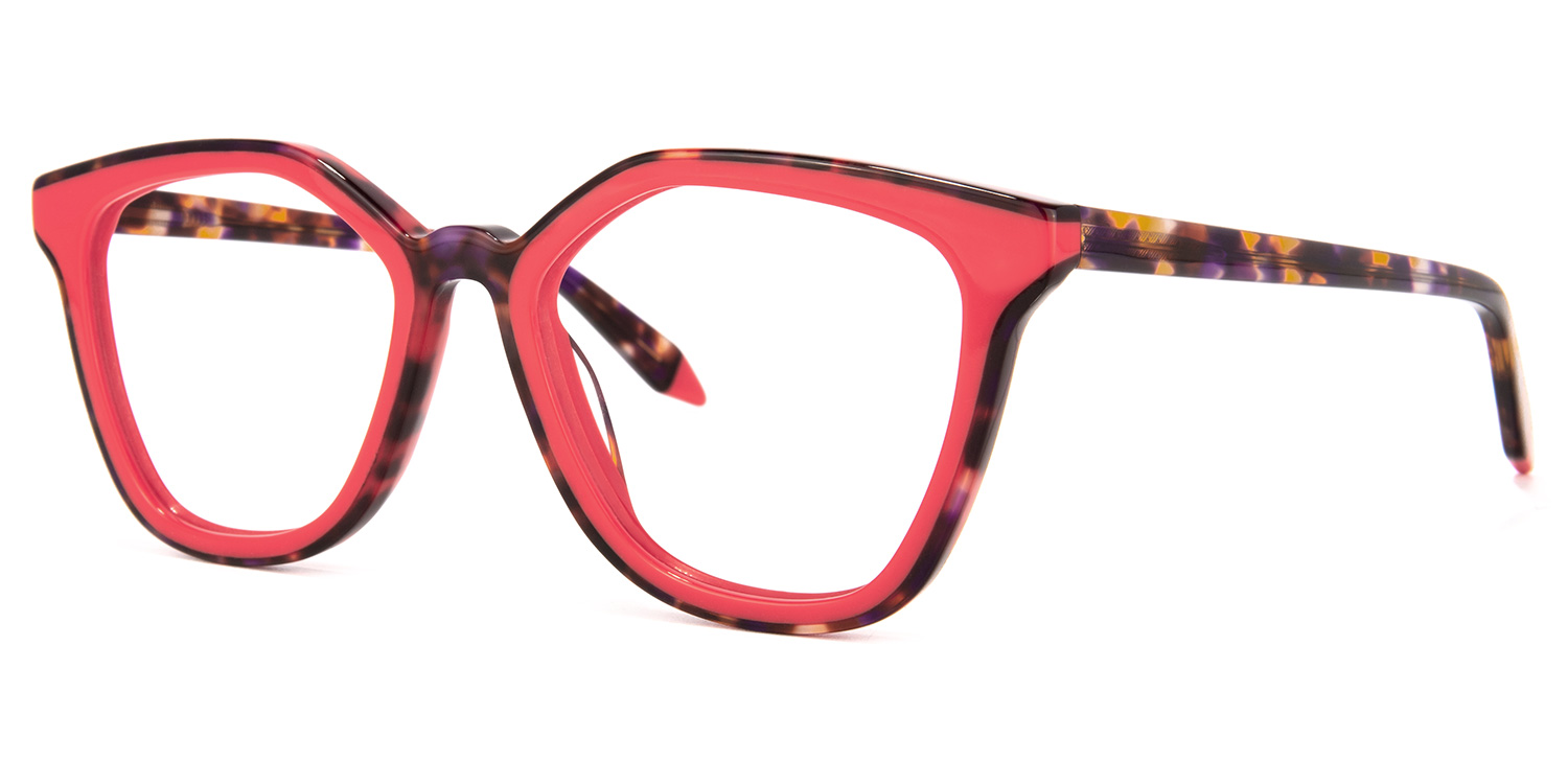 Yannick Square Red Glasses | ZEELOOL Canada1