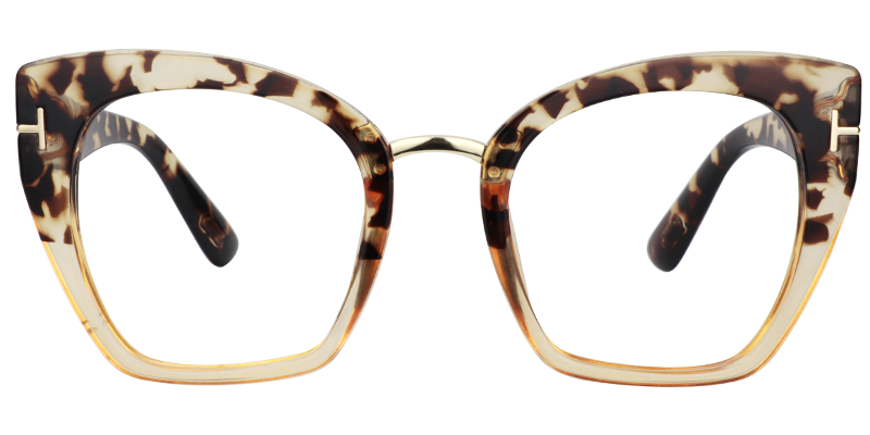 Square Light Tortoise Glasses | ZEELOOL Canada1