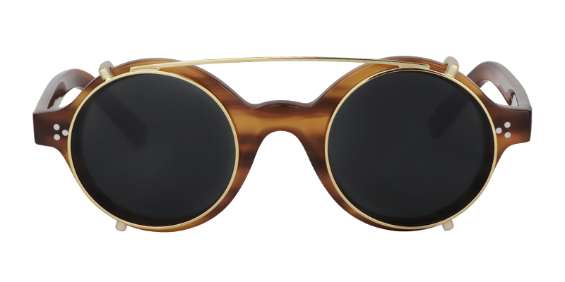 Clip-On Burnt Umber Sunglasses | ZEELOOL Canada2