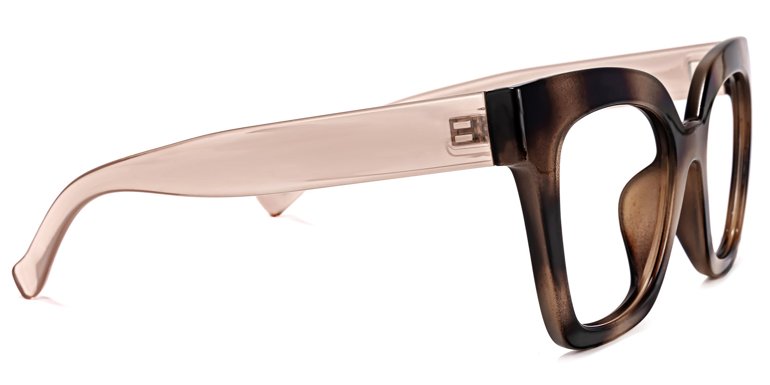 Malcolm Square Burnt Umber Frame Glasses | ZEELOOL Canada6
