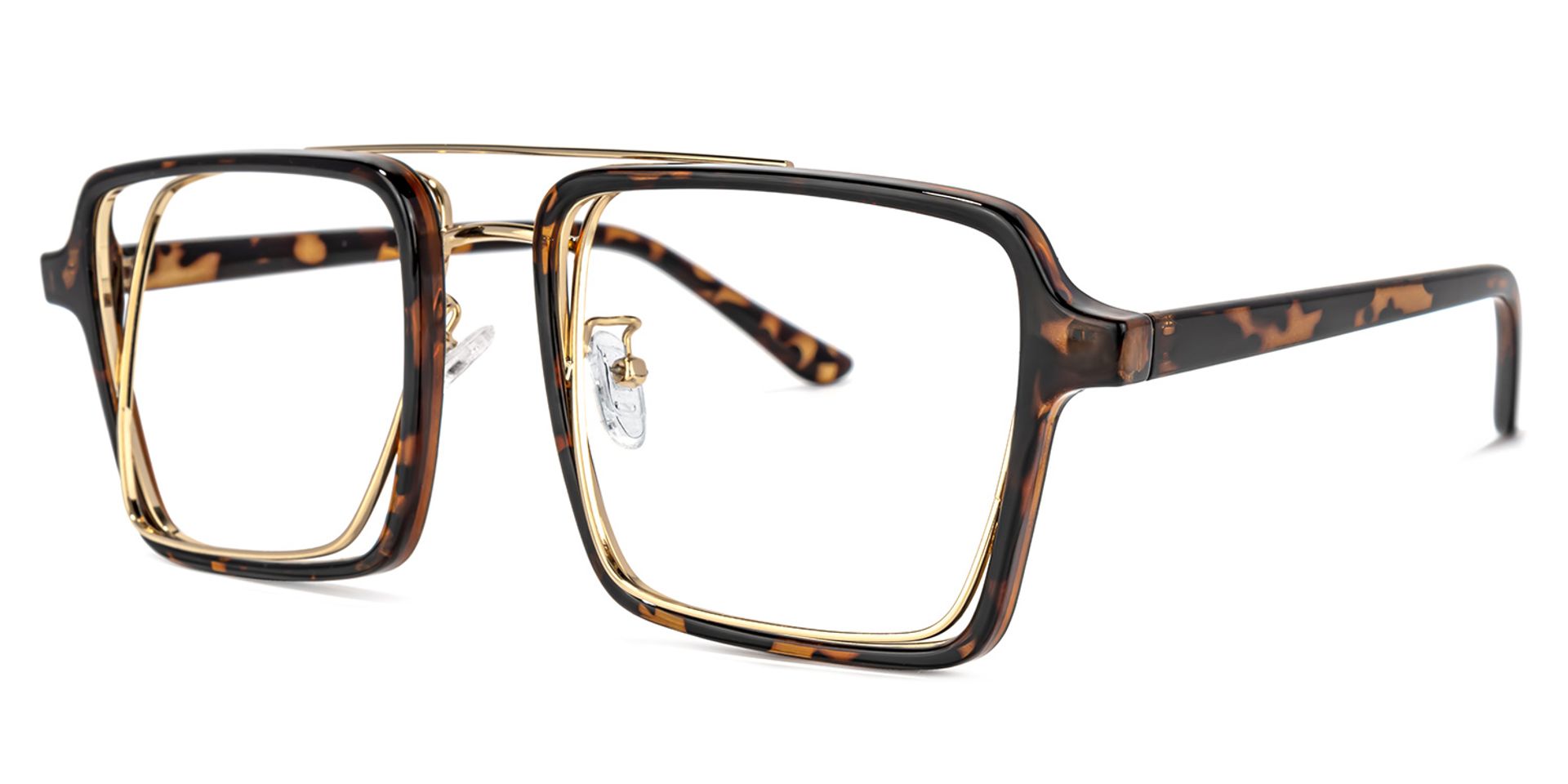 Aviator Tortoise-Gold Glasses | ZEELOOL Canada1