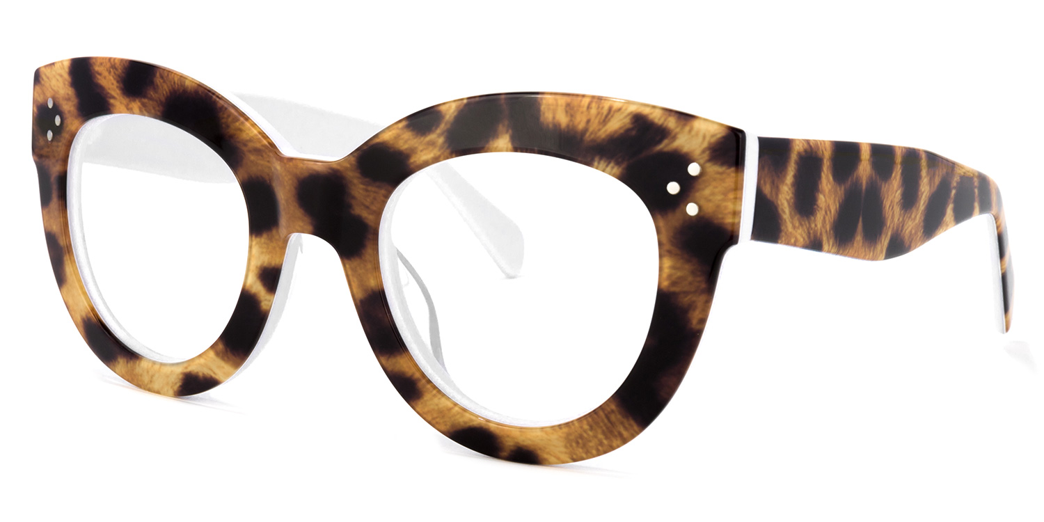 Torres Cat-eye Brown-Leopard Frame Glasses | ZEELOOL Canada1