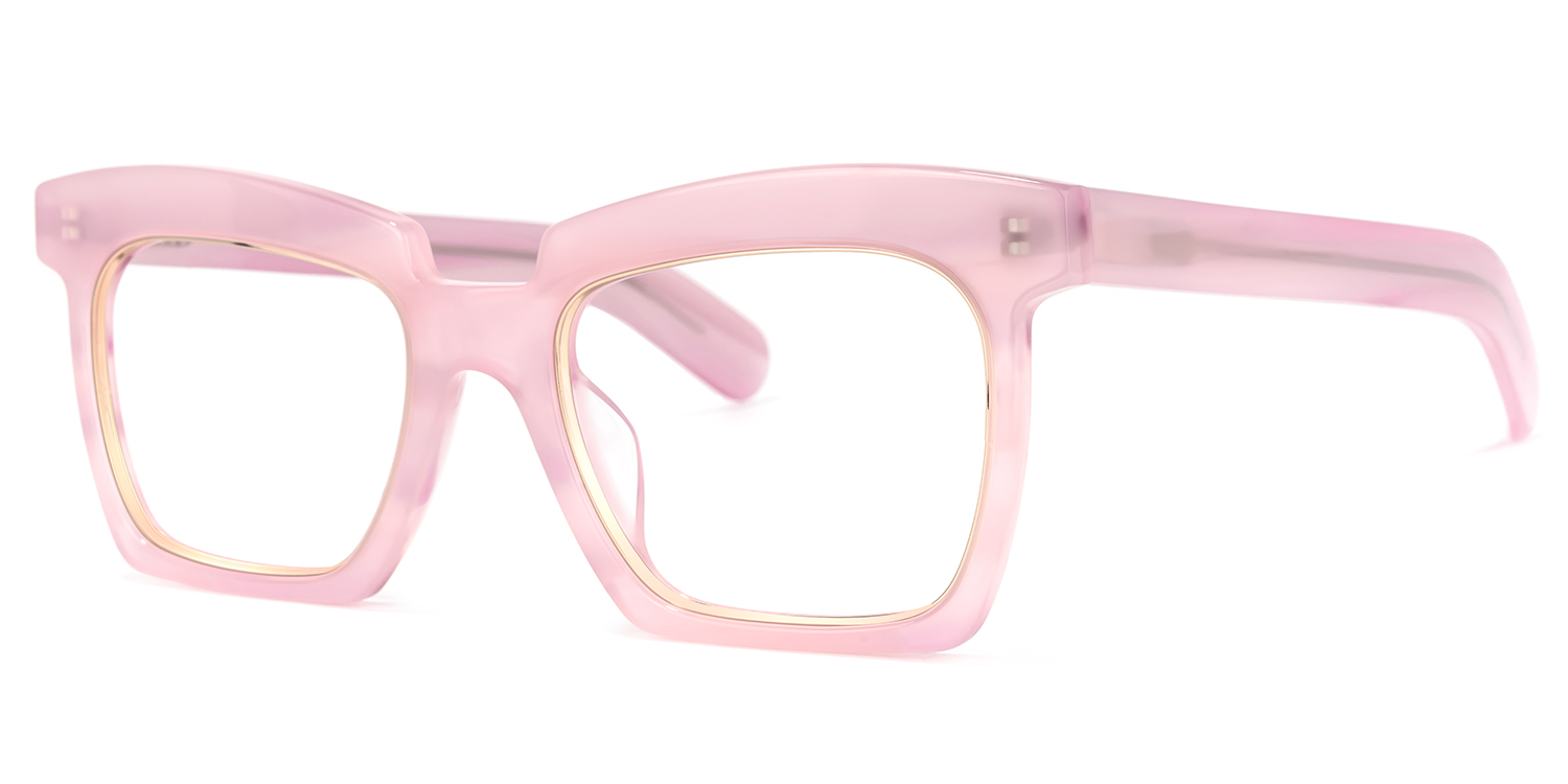 Corrales Square Pink Glasses | ZEELOOL Canada1
