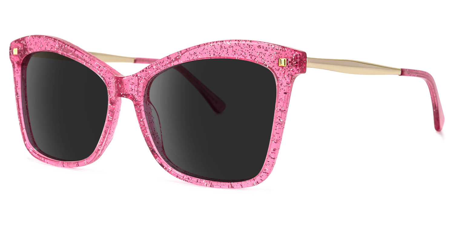 ZEELOOL Isaebella Butterfly Bright-Pink Sunglasses
