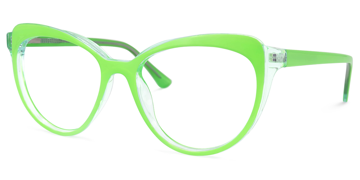 Torrence Cateye Green Glasses | ZEELOOL Canada1