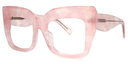 Charmaine Cat Eye Pink Pearlescent Glasses1