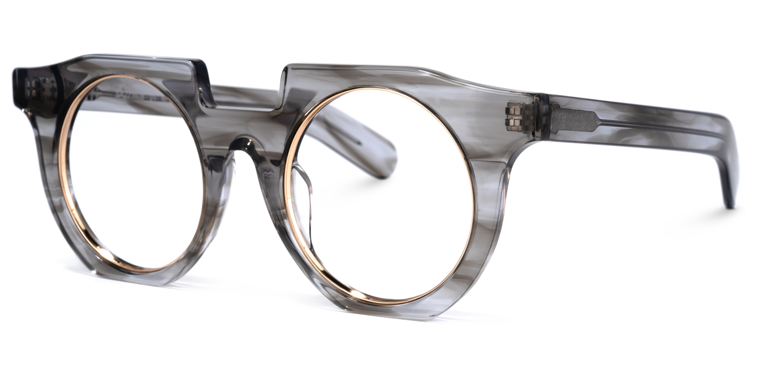 Mckoy Geometric Gray Glasses | ZEELOOL Canada1