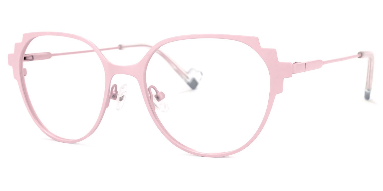 Lalita Geometric Pink Glasses | ZEELOOL Canada1