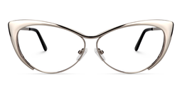 Ellen Silver Cat eye Glasses0