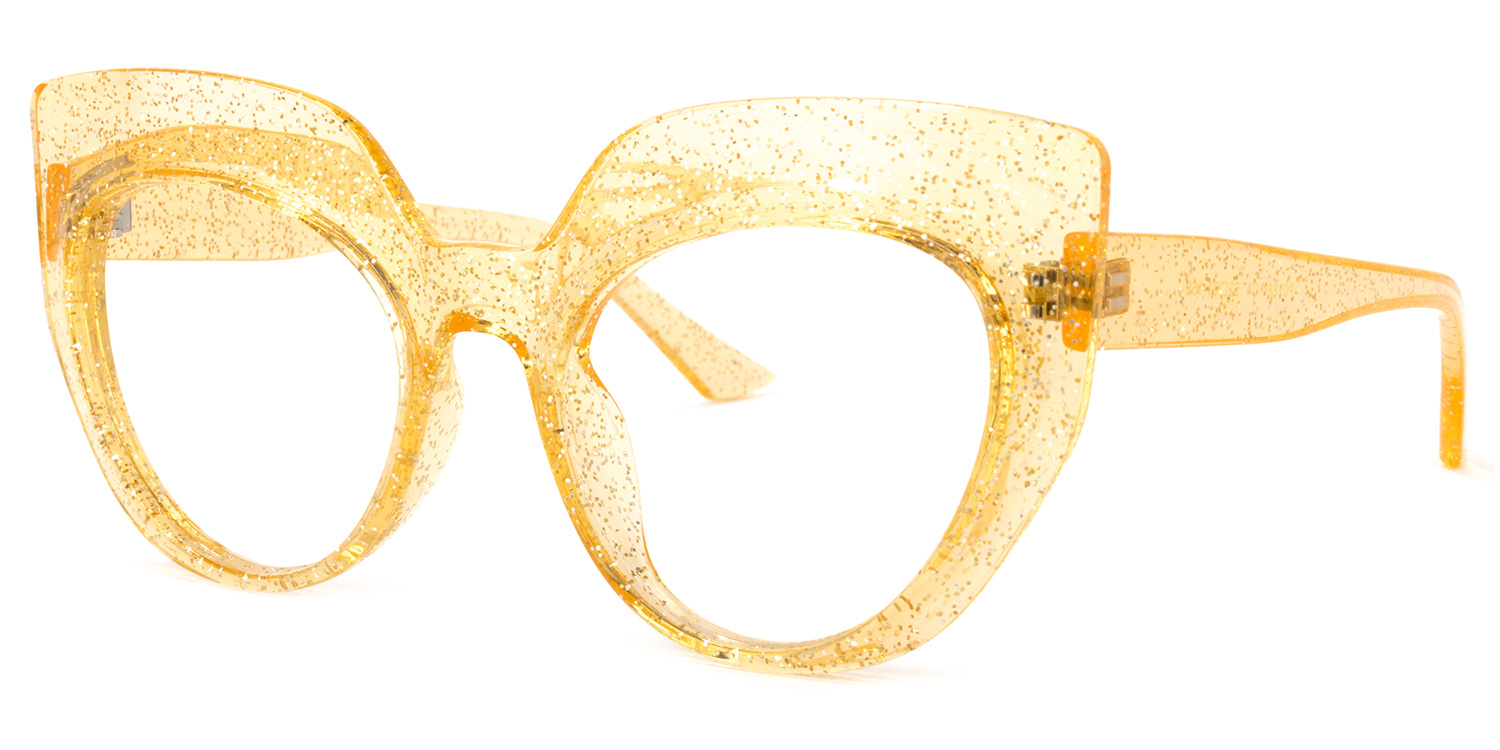 Depp Cateye Yellow Glasses | ZEELOOL Canada1