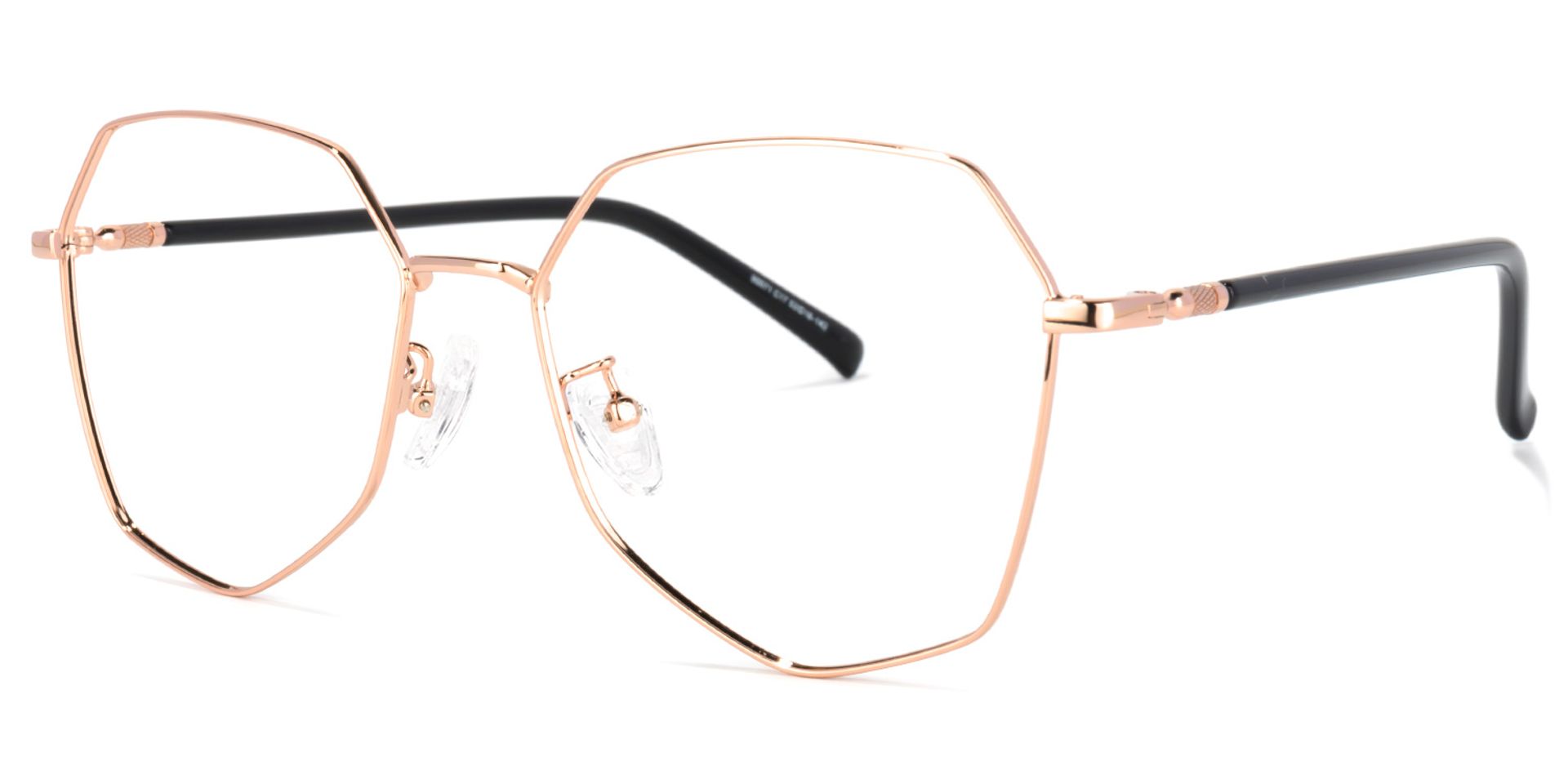 Bivins Geometric Gold Thin Frame Glasses | ZEELOOL Canada1