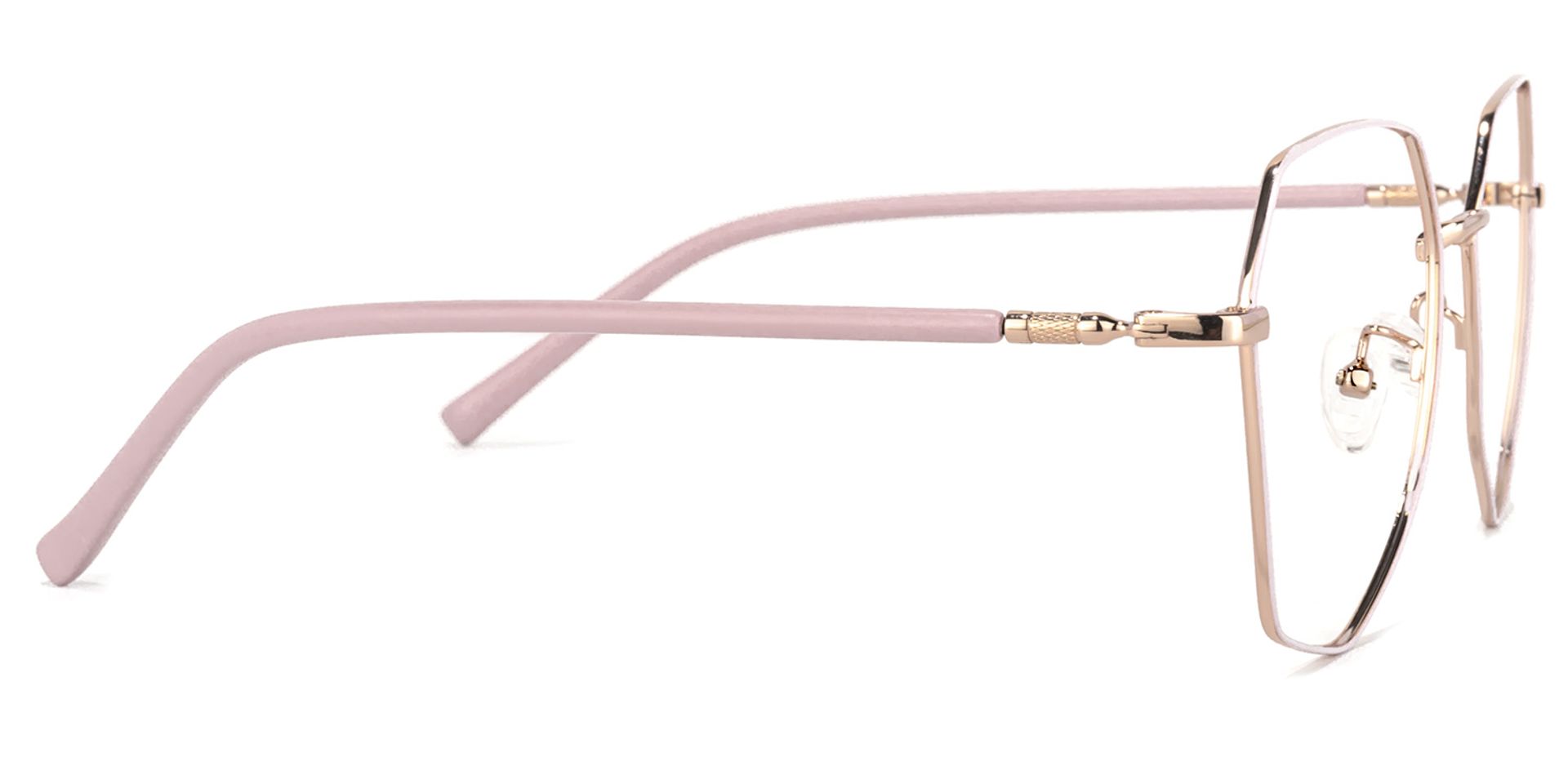 Bivins Geometric Pink Glasses | ZEELOOL Canada5