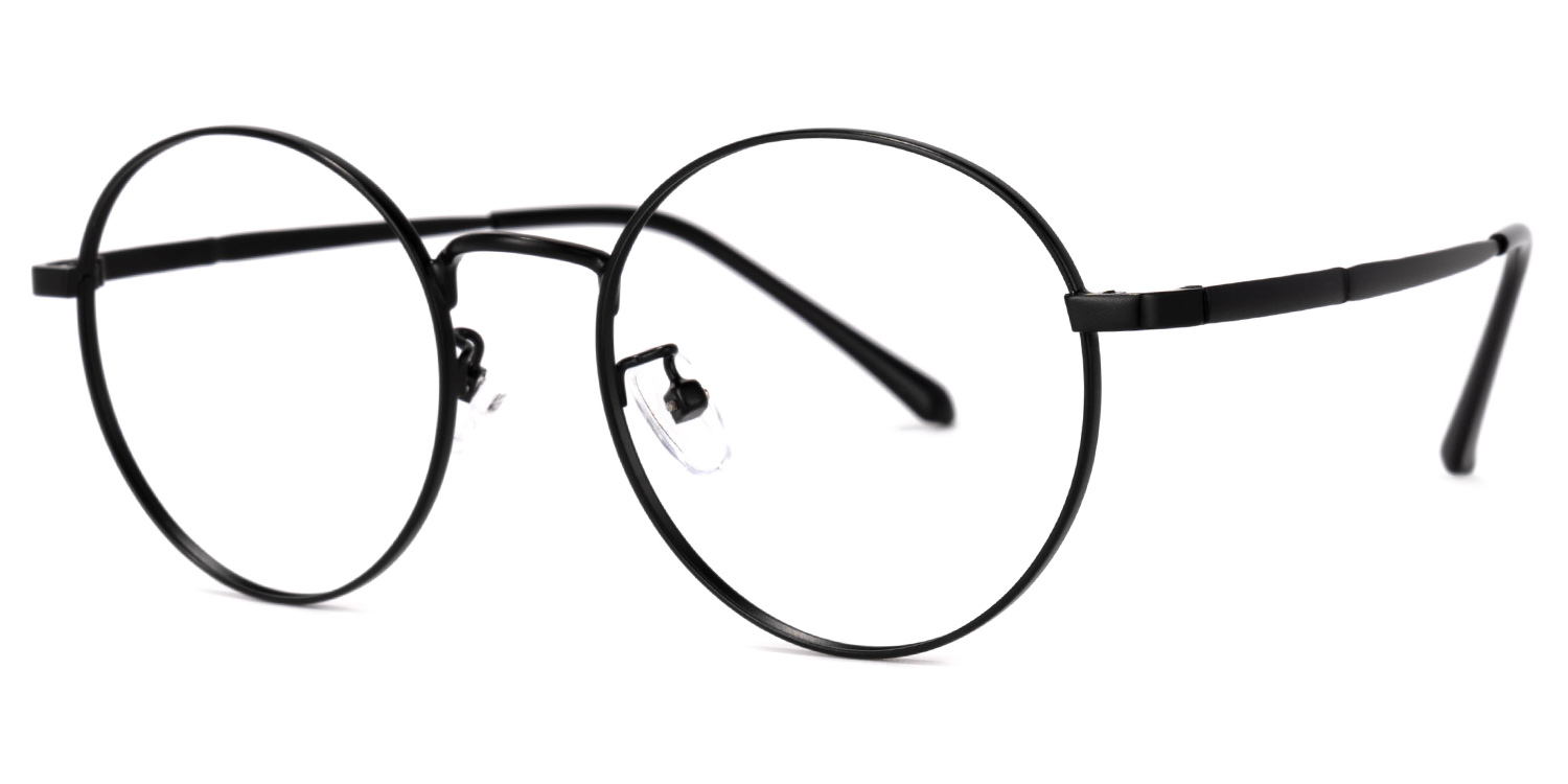 Garbsen Round Black Glasses1