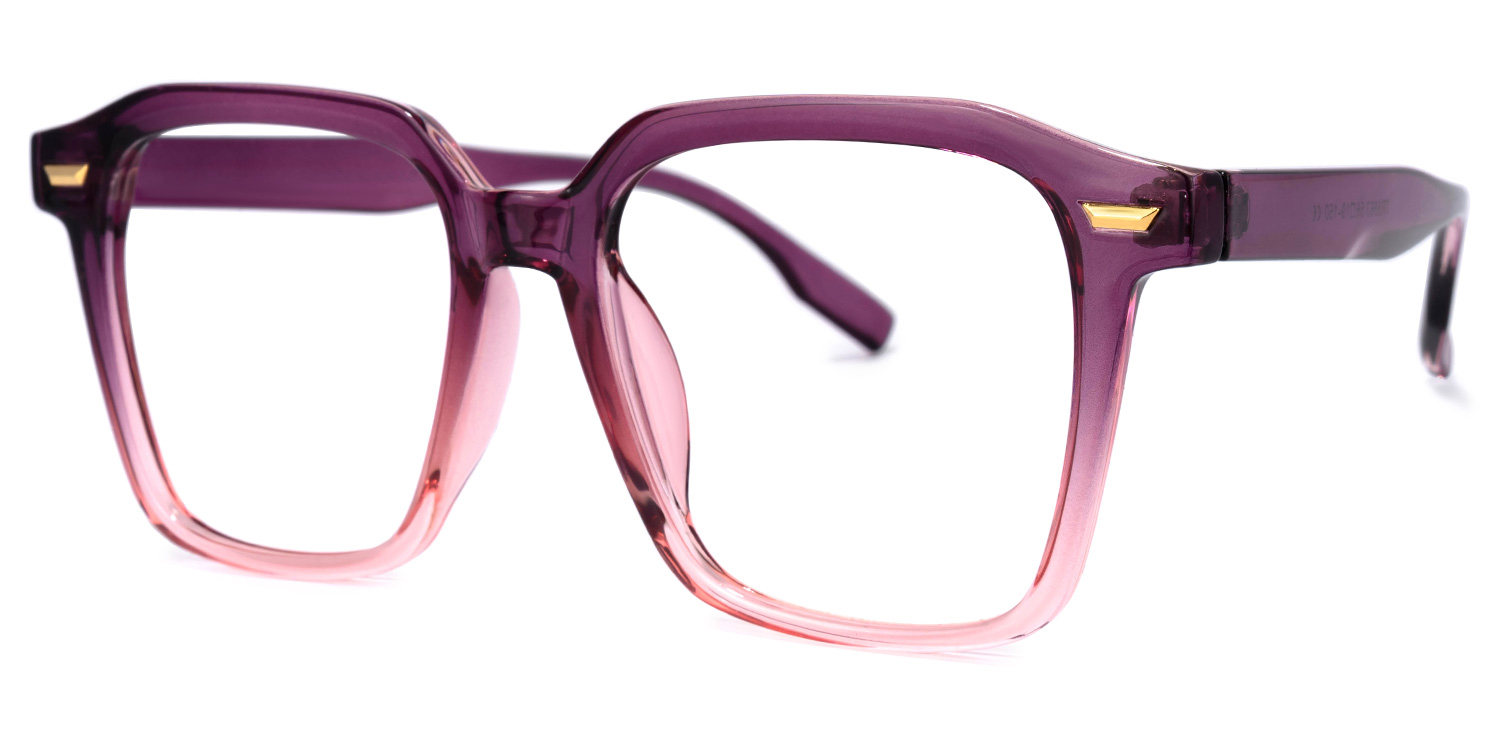 Rivera Square Purple Glasses | ZEELOOL Canada1