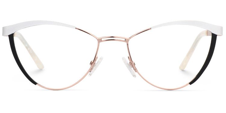 Sydney Cat Eye White Glasses
