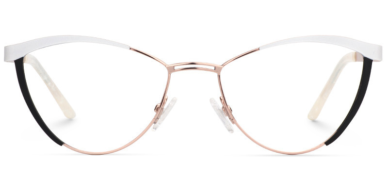 Sydney Cat Eye White Glasses good-img