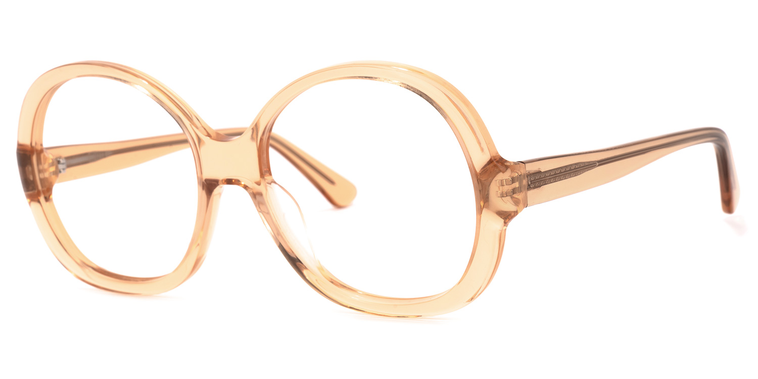 Bryan Round Orange Glasses | ZEELOOL Canada1