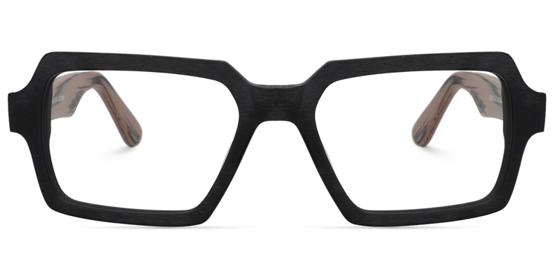 Arthur Geometric Black Glasses0