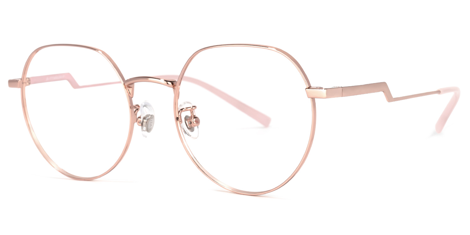 Tiffany Round Pink Glasses | ZEELOOL Canada1