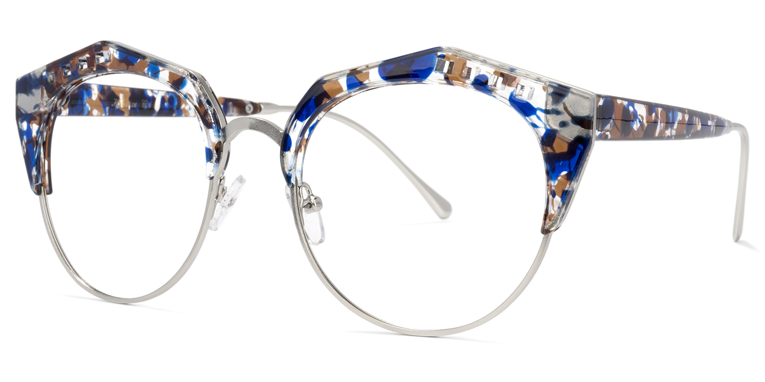 Latoya Geometric Floral Glasses | ZEELOOL Canada1