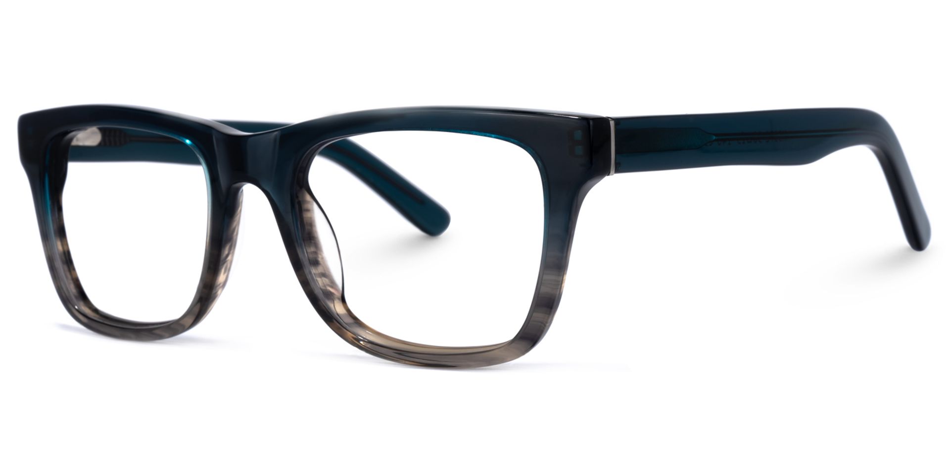 Jackson Rectangle Dark-Blue Glasses | ZEELOOL Canada1