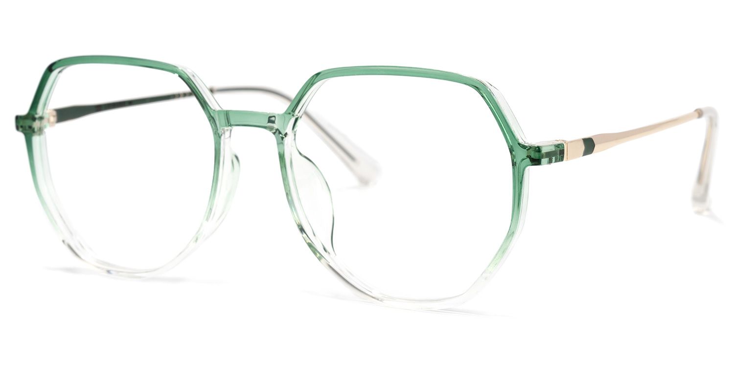 Gonzalez Geometric Green Glasses | ZEELOOL Canada1